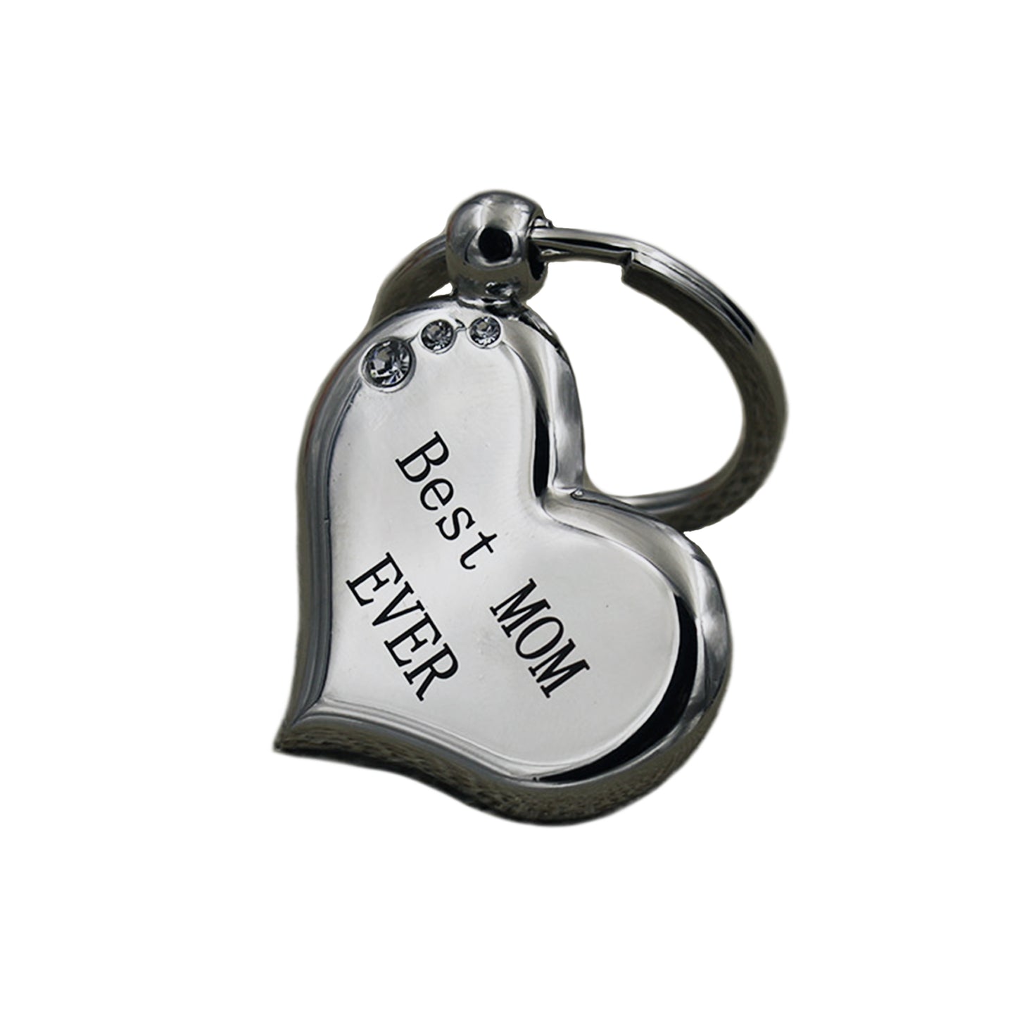 Best Mom Ever Keychain Unique Engraved Keyring for Mother